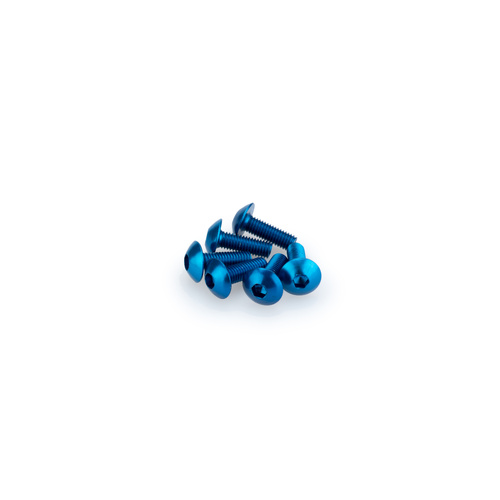 Puig KIT SCREWS DOMED M5X15MM. C/BLUE