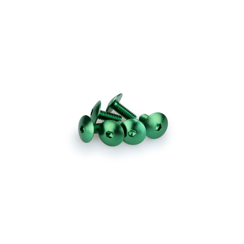 Puig KIT SCREWS DOMED M6X15MM. C/GREEN