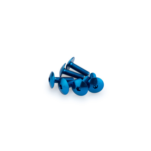 Puig KIT SCREWS DOMED M6X20MM. C/BLUE