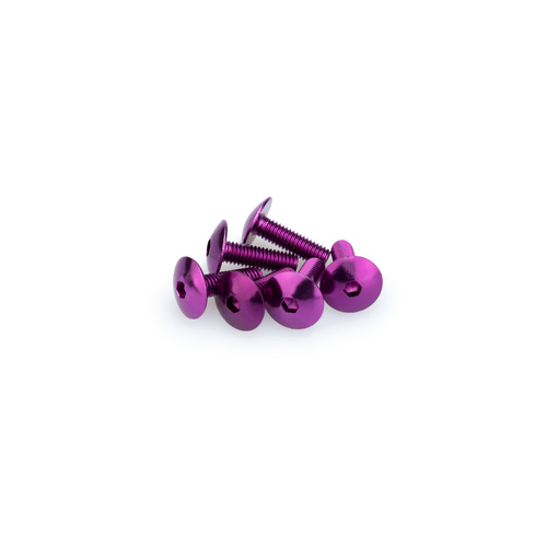 Puig KIT SCREWS DOMED M6X20MM. C/PURPLE