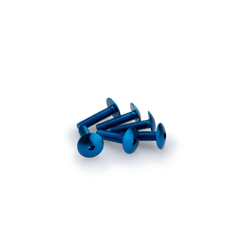 Puig KIT SCREWS DOMED M6X25MM. C/BLUE