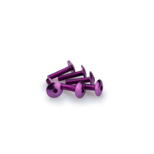 Puig KIT SCREWS DOMED M6X25MM. C/PURPLE