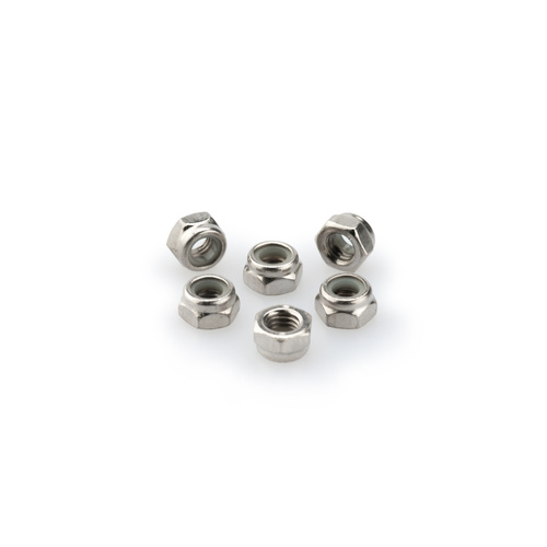 Puig BLISTER 6 LOCKNUT M5 C/SILVER