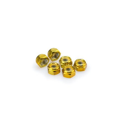 Puig BLISTER 6 LOCKNUT M8 C/GOLD