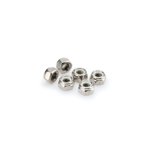 Puig BLISTER 6 LOCKNUT M8 C/SILVER