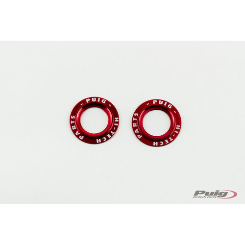 Puig Coloured Rings For PHB19 Front Fork Protectors (Red)