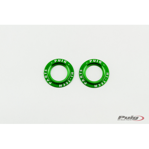 Puig KIT RINGS ANODIZED FRONT FORK PROTECTOR C/GREEN