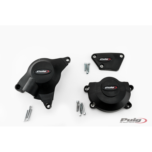 Puig KIT 3 CAPS ENGINE COVER YAMAHA YZF-R6 06'-18' C/BL