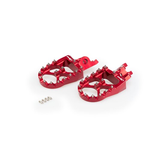 Puig FOOTPEGS HI-TECH OFF-ROAD HONDA C/RED