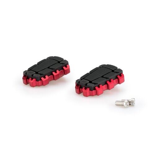 Puig FOOTPEGS HI-TECH ENDURO 2.0. RIG/LEFT C/RED