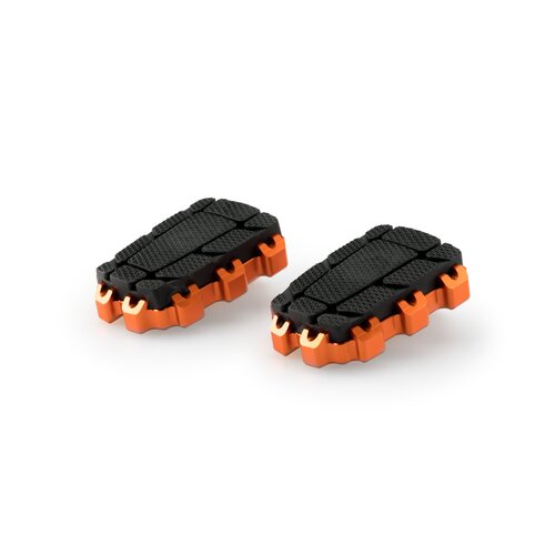 Puig FOOTPEGS HI-TECH ENDURO 2.0. RIG/LEFT C/ORANGE