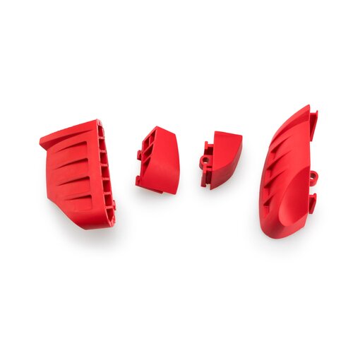 Puig RUBBER ENDS BY PAIR FR.SLIDERS PRO 2.0. C/RED