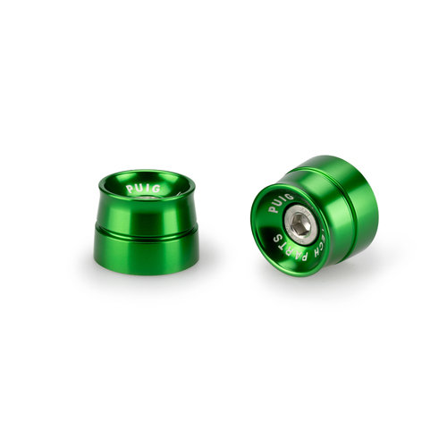 Puig BAR END ALUMINUM MOD.SPEED KAWASAKI C/GREEN