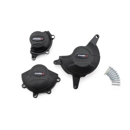 Puig KIT 3 CAPS ENGINE COVER HONDA CBR650R 21'- C/BLACK