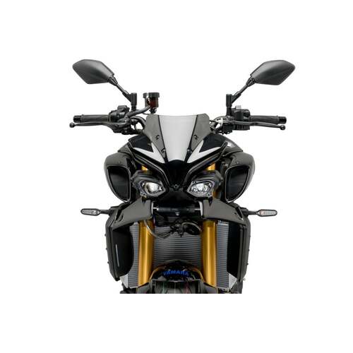 Puig Downforce Naked Frontal Spoilers For Yamaha MT-10 (2022 - Onwards) - Black