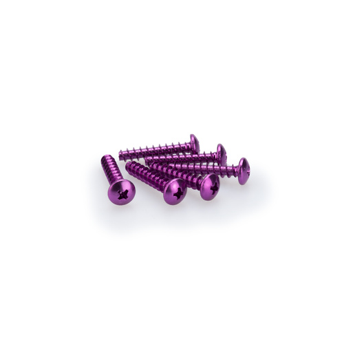 Puig KIT SCREWS DOMED M6X30MM. C/PURPLE