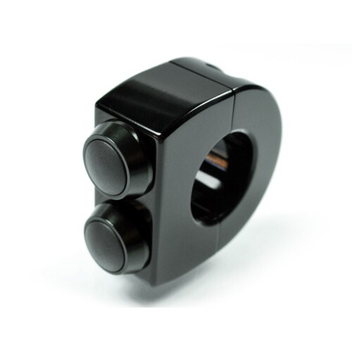 Motogadget mo.switch plain (22mm Bars, Black, Two Black Buttons)