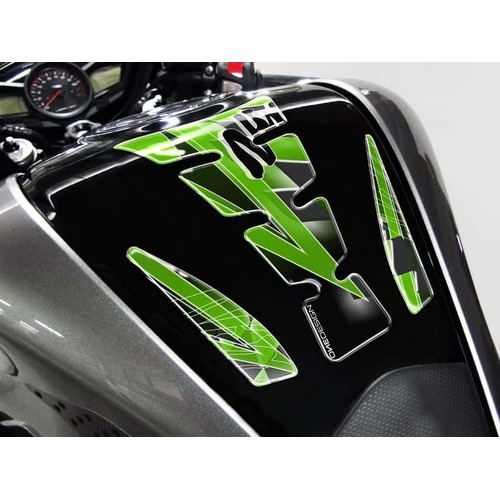 Puig TANK PAD MOD.WINGS NINJA C/GREEN-BLACK