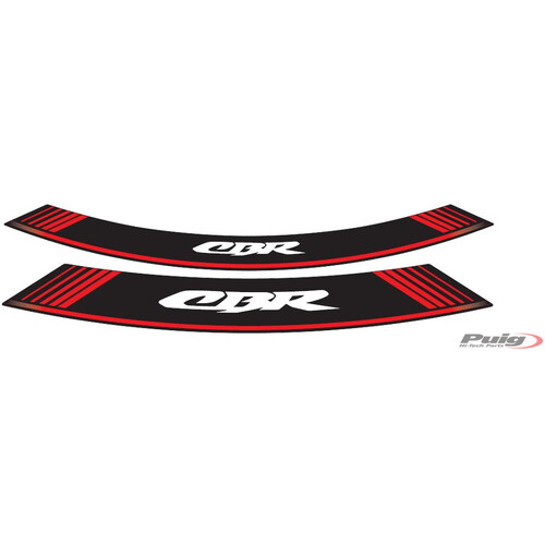 Puig KIT 8 RIM STRIPS CBR C/RED