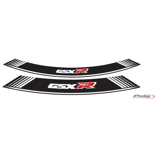 Puig KIT 8 RIM STRIPS GSXR C/WHITE