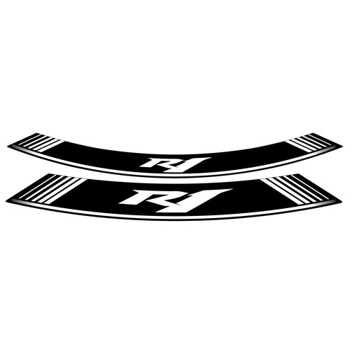 Puig KIT 8 RIM STRIPS R1 C/WHITE