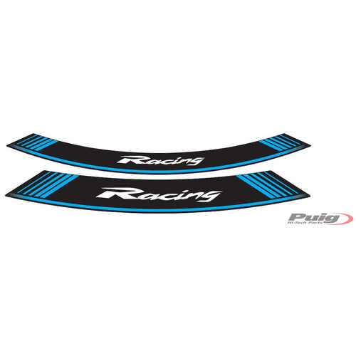 Puig KIT 8 RIM STRIPS RACING C/BLUE