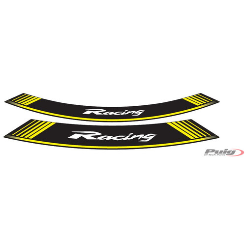 Puig KIT 8 RIM STRIPS RACING C/YELLOW