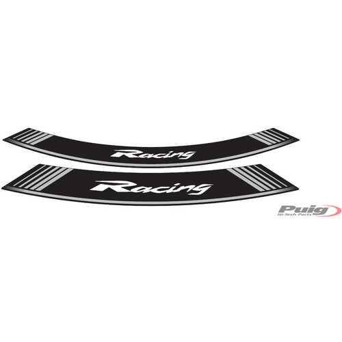 Puig KIT 8 RIM STRIPS RACING C/SILVER