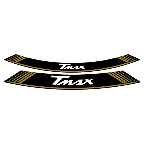 Puig KIT 8 RIM STRIPS T-MAX C/GOLD