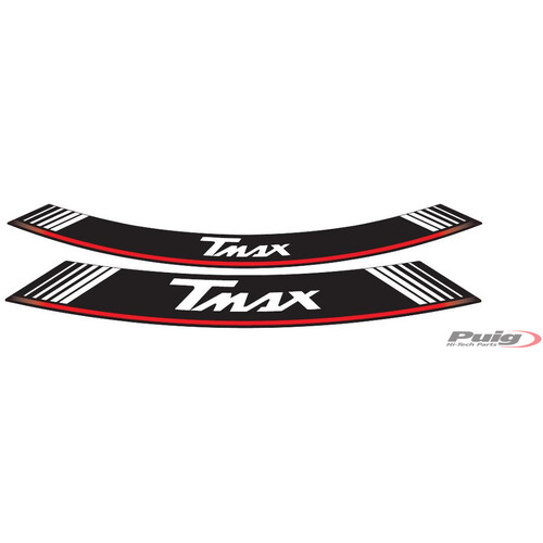 Puig KIT 8 RIM STRIPS T-MAX C/SILVER