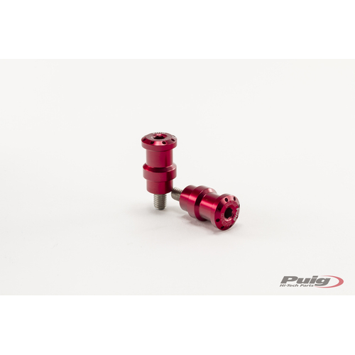 Puig SPOOLS BY PAIR HI-TECH PARTS DIAM.8MM C/RED