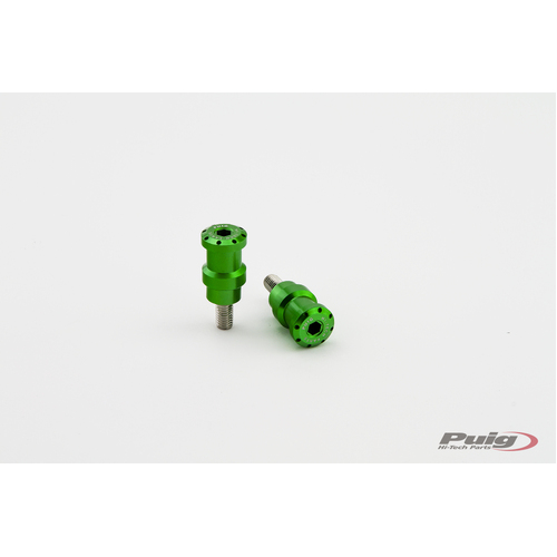 Puig SPOOLS BY PAIR HI-TECH PARTS DIAM.8MM C/GREEN