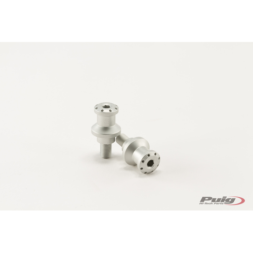 Puig SPOOLS BY PAIR HI-TECH PARTS DIAM.10MM C/SILVER