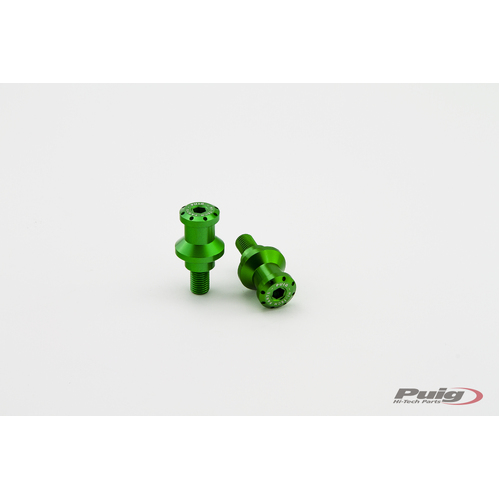 Puig SPOOLS BY PAIR HI-TECH PARTS DIAM.10MM C/GREEN