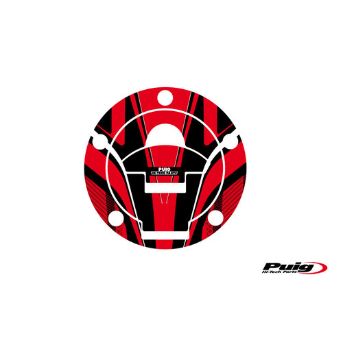 Puig FUEL CAP COVER RADICAL DUCATI C/RED