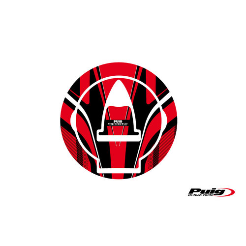 Puig FUEL CAP COVER RADICAL DUCATI C/RED