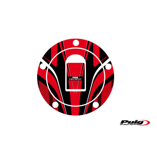 Puig FUEL CAP COVER RADICAL KAWASAKI C/RED