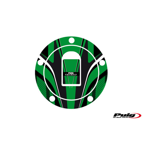 Puig FUEL CAP COVER RADICAL KAWASAKI C/GREEN