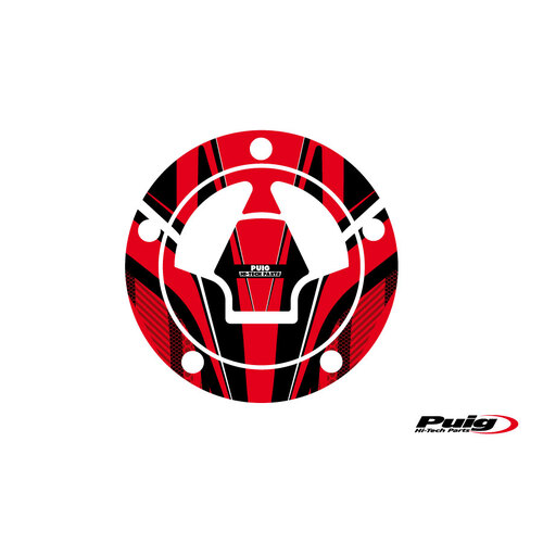 Puig FUEL CAP COVER RADICAL KAWASAKI C/RED