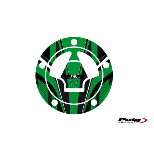 Puig FUEL CAP COVER RADICAL KAWASAKI C/GREEN