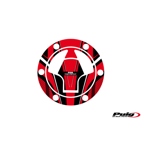 Puig FUEL CAP COVER RADICAL KAWASAKI C/RED