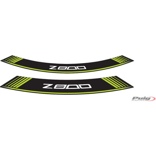 Puig KIT 8 RIM STRIPS Z800 C/GREEN