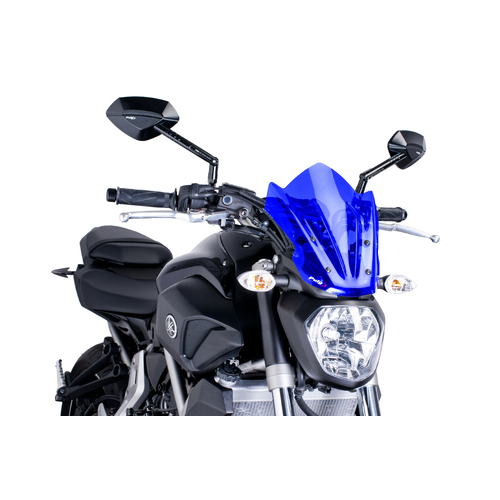 Puig WINDSHIELD NEW GEN SPORT YAMAHA MT07 14'-17' C/BLU