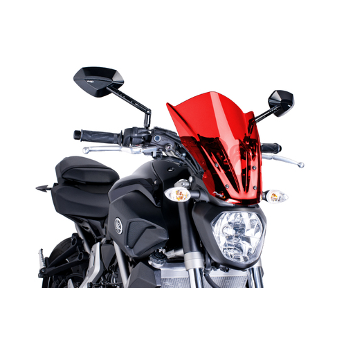 Puig SCREEN NEW GEN TOURING YAMAHA MT07 14'-17' C/RED