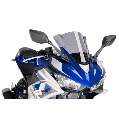 Puig Z-RACING SCREEN YAMAHA YZF-R3 15'-18'C/SMOKE