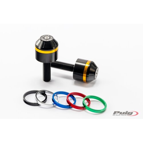 Puig SHORT BAR END W/RINGS BMW S1000R C/BLACK