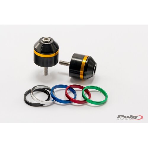 Puig SHORT BAR END W/RINGS SUZUKI C/BLACK