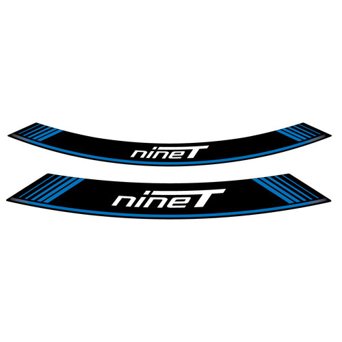 Puig KIT 8 RIM STRIPS R NINE T C/BLUE