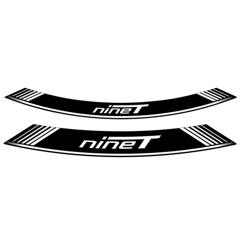 Puig KIT 8 RIM STRIPS R NINE T C/WHITE