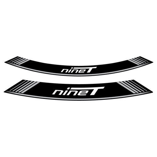 Puig KIT 8 RIM STRIPS R NINE T C/SILVER